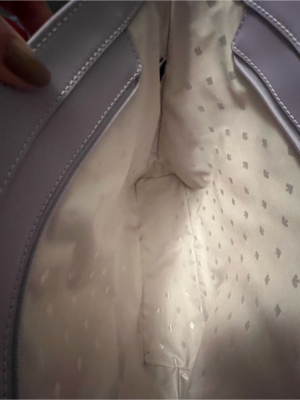 Kate Spade New York Lilac Leather Tote Bag NEW with tags never used - Picture 7 of 7